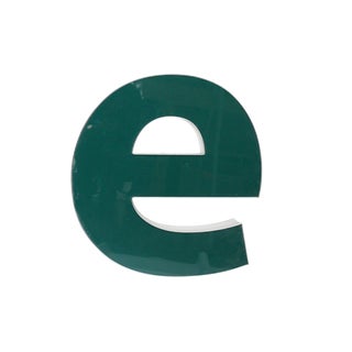 Late 20th Century Lower Case "E" Channel Letter For Sale