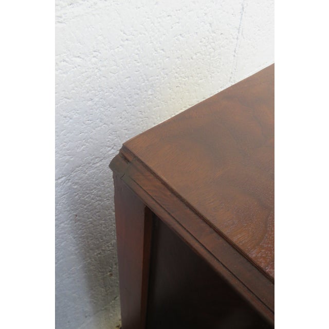 Early 1900s Carved Tall Nightstands End Side Bedside Tables a Pair For Sale - Image 10 of 12