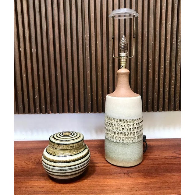 Danish Ceramic Table Lamp from Søholm Stoneware, 1960s For Sale - Image 15 of 18