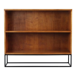 Paul McCobb Bookcase with Geometric Iron Base Planner Group Series For Sale