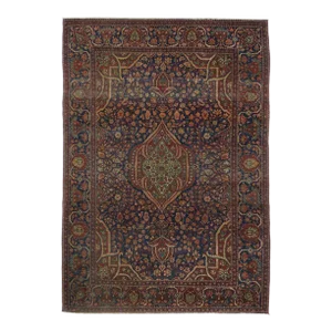 Antique Mohtasham Kashan Rug 4'2'' X 6'6''