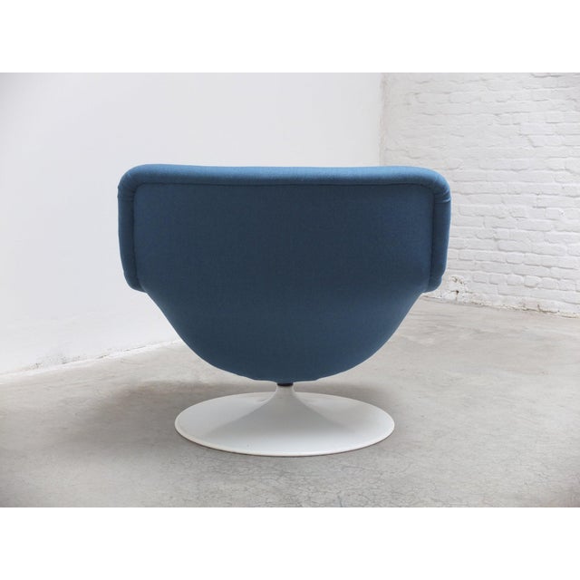 Blue Vintage F518 Lounge Chair by Geoffrey Harcourt for Artifort, 1970s For Sale - Image 8 of 16