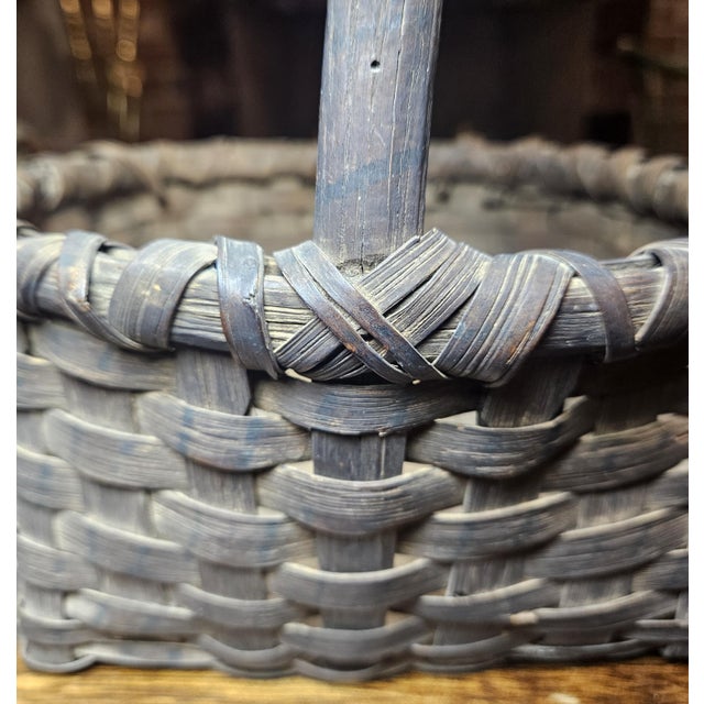 Early 20 Th C. "Porcupine Twist" Berry Basket For Sale - Image 17 of 17
