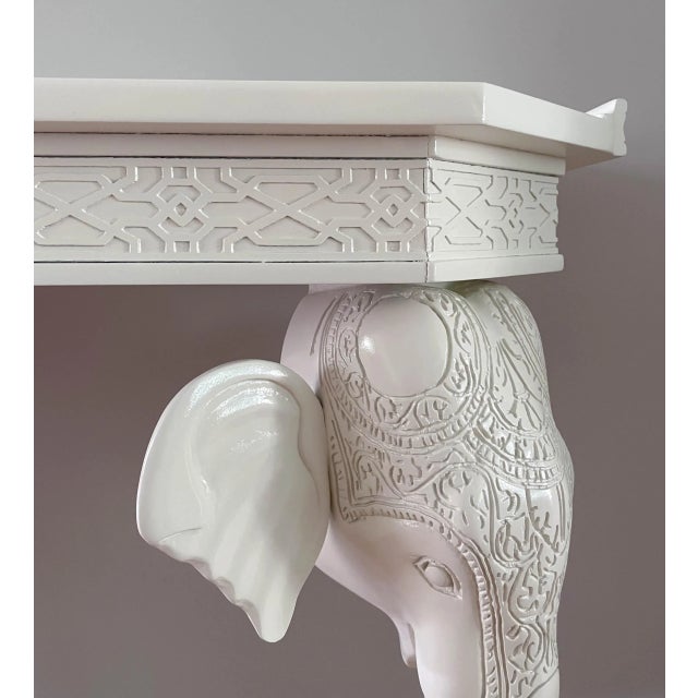 Wood 1960s Gampel Stoll Elephant Wall Mount Conole For Sale - Image 7 of 11