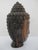 Wood Finely Hand Carved Wood Balinese Buddha Head Meditation Figure Statue For Sale - Image 7 of 8