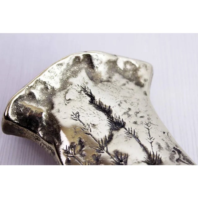 Gold Mid-Century French Bronze Vase For Sale - Image 8 of 11