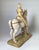 Ceramic Hand Painted Porcelain Figure of Joan of Arc Riding a Horse For Sale - Image 7 of 11