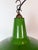 Mid-Century Modern Industrial Green Enamel Factory Pendant Lamp from Jackson Electrical Co., 1960s For Sale - Image 3 of 18