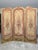 Antique Early 1800s French Louis XV Style Three-Panel Screen in Wood Frame With Floral Tapestry Panels For Sale - Image 4 of 14