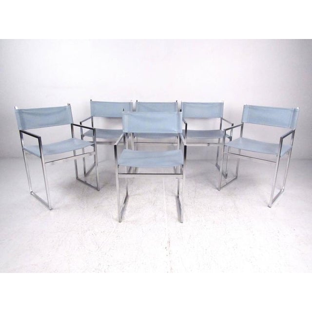 Mid-Century Modern Mid-Century Modern Milo Baughman Style Dining Room Set For Sale - Image 3 of 11