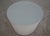 Modern Studio a Modern Textured Canvas Mirror Top Pedestal For Sale - Image 3 of 10