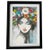 Hand-Painted Portrait Flower Fairy with Black Frame For Sale - Image 9 of 9