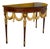 20th-C. Georgian Style Inlaid Mahogany & Giltwood Demilune Console Table by Maitland-Smith For Sale
