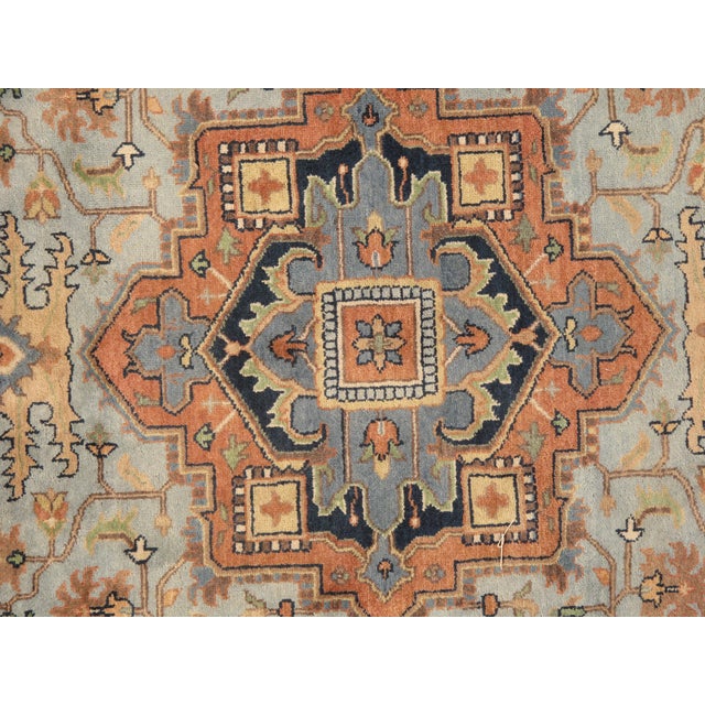 2020s Pasaragd DC Fine Hand Knotted Persian Serapi Design Round Rug For Sale - Image 5 of 6