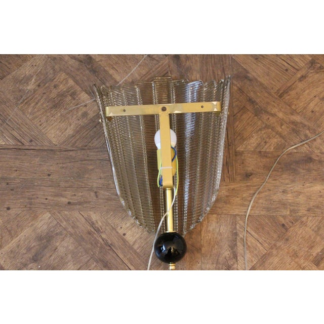 Sconces in Smoked Textured Murano Glass, 1980s, Set of 2 For Sale - Image 15 of 18
