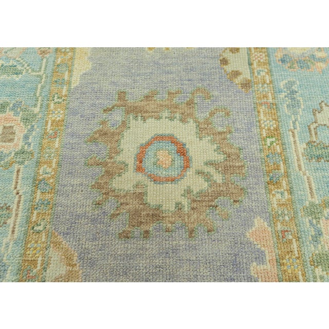 Turkish Turkish Oushak Rug 2'10" x 8'5" #19153 For Sale - Image 3 of 8