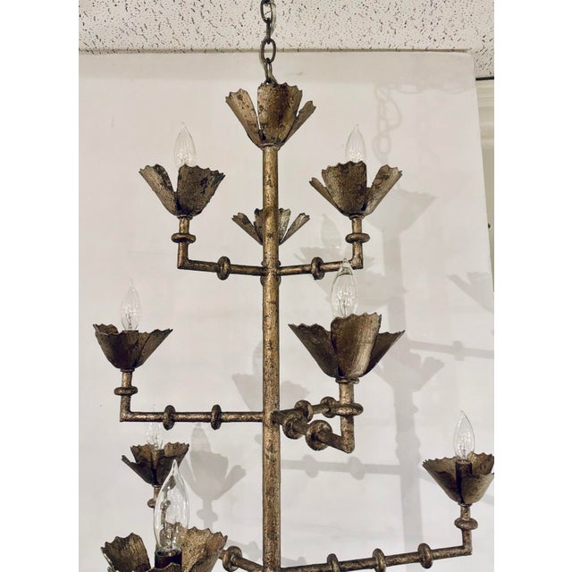 2020s Made Goods Modern SilverThalia Chandelier For Sale - Image 5 of 5