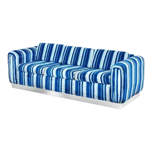 Adrian Pearsall Sofa on Chrome Plinth Base, 1970