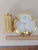 Shabby Chic Mid-Century Gold Pickard Tabletop Accesories- Set of 2 For Sale - Image 3 of 5