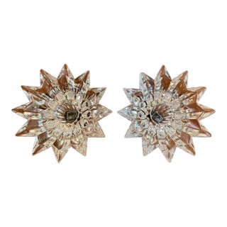 Mikasa "Bridgeton" Starburst Candle Holders a Pair For Sale