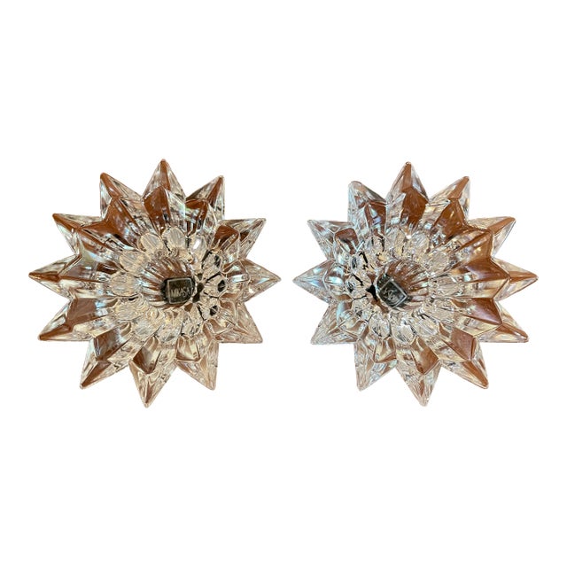 Mikasa "Bridgeton" Starburst Candle Holders a Pair For Sale