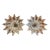 Mikasa "Bridgeton" Starburst Candle Holders a Pair For Sale