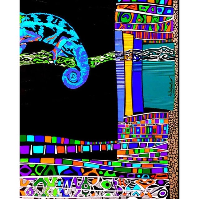 Early 21st Century Alain Carpentier, Unwabu, The Chameleon of Zulu Mythology, 2020, Mixed Media For Sale - Image 5 of 6