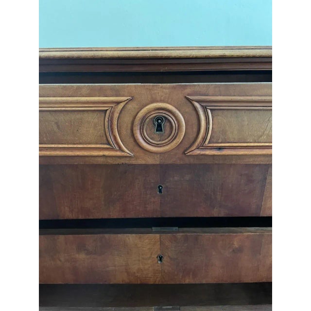 Chestnut French Louis Philippe Period 1840-1858 Five Drawer Chest of Drawers For Sale - Image 8 of 11