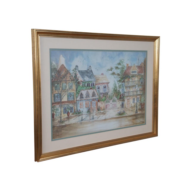Realism Lucretia Restrepo New Orleans Cityscape Street Scene Art Print 28" For Sale - Image 3 of 9