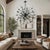 Monumental 48-arm Sputnik chandelier designed and manufactured in New York City by Remains Lighting, retaining the...
