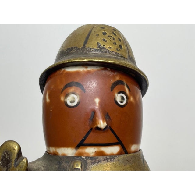 Brass Antique Brass Radiator Mascot “Robert Policeman,” John Hassall, Signed & Numbered, England c.1920s For Sale - Image 8 of 18