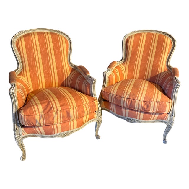 French Bergere Lounge Chairs, 1900, Set of 2 For Sale