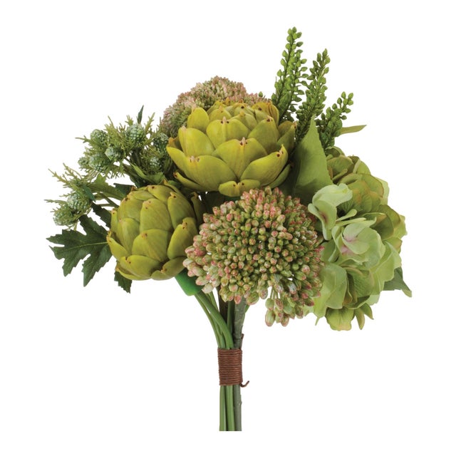 Fresh garden texture meets modern botanical style in this Mixed Hydrangea & Artichoke Floral Bundle. Featuring sculptural...