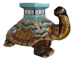 Vintage Turtle Planter 1980s