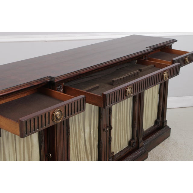 Hickory White Co Regency Sideboard Buffet Curio Cabinet For Sale In Philadelphia - Image 6 of 18