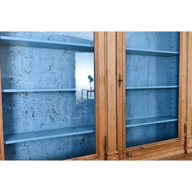 French 19th Century Stripped Oak Bibliotheque For Sale - Image 11 of 15