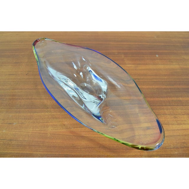 Glass Mid-Century Bohemia Glass Bowl, 1960´s For Sale - Image 7 of 10