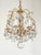 Antique Super Fussy Birdcage Gleaming Brass Cut Lead Glass Crystal Chandelier ~ Rewired ~ Restored ~ Rejuvenated ~ Ready to Hang ~ For Sale - Image 9 of 12