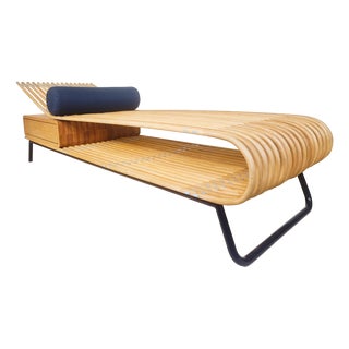 Vintage Danish Ash Chez Daybed by Birge Scheider, 1970s For Sale