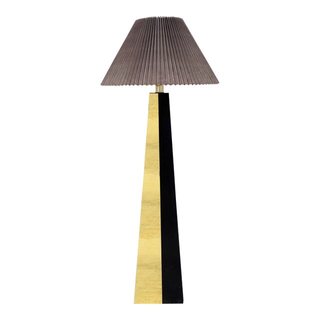 1970s Mid Century Brass Floor Lamp Styled After Paul Evans For Sale