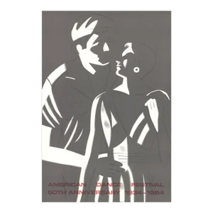 1984 Alex Katz 'Sunset-American Dance Festival' Gray,White USA Lithograph