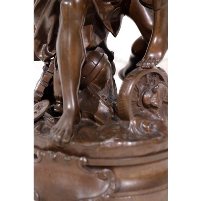 Adrien-Etienne Gaudez, Fortune Rewards Work, 1885, Bronze For Sale - Image 17 of 18
