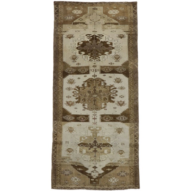 Vintage Turkish Kars Gallery Rug - 05'09 X 12'08 For Sale - Image 9 of 9