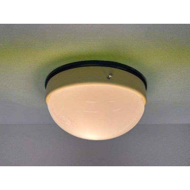 Bauhaus Small Bauhaus Bakelite Ceiling Light, 1940s For Sale - Image 3 of 9