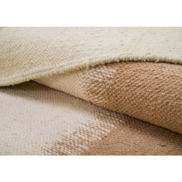 Textile Moroccan Flatweave Wool Rug by Azele Studio For Sale - Image 7 of 12