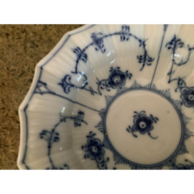1950s Royal Copenhagen Blue Fluted 16 Point Bowl 290 For Sale In Naples, FL - Image 6 of 6