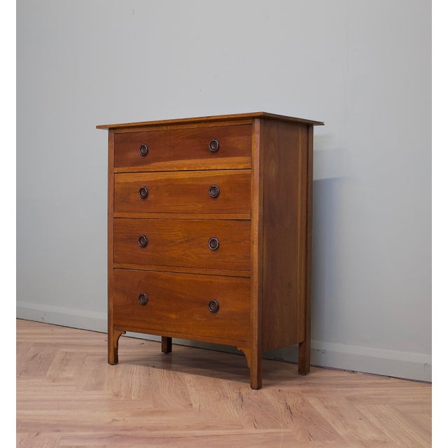 Antique Edwardian Oak Tallboy Chest of Drawers, 1910s For Sale - Image 4 of 9