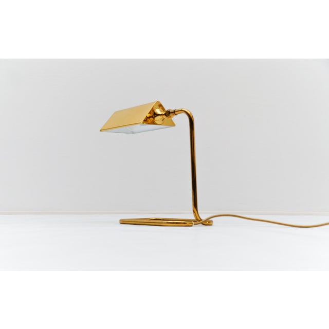 Mid-Century Modern Mid-Century Modern Adjustable Brass Table Lamp by Florian Schulz, Germany, 1960s For Sale - Image 3 of 14