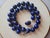 Lapis Lazuli Beaded Necklace With Vintage Sterling Silver Scarab Clasp For Sale In Cleveland - Image 6 of 7