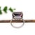 Metal 9.2Ct Bi-Color Tourmaline Ring With Natural Diamonds: Solid 14k Gold, 15x11mm, Size 6.75 For Sale - Image 7 of 7